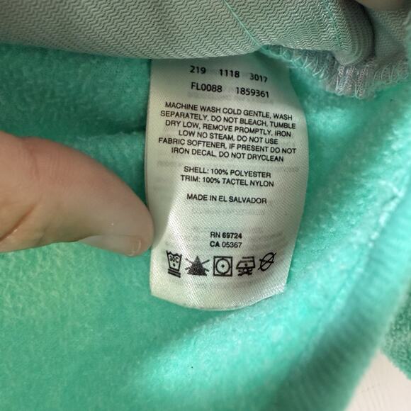 Columbia PFG Women's Turquoise Blur Fleece Pullover Sz Medium Sweatshirt - Picture 9 of 11